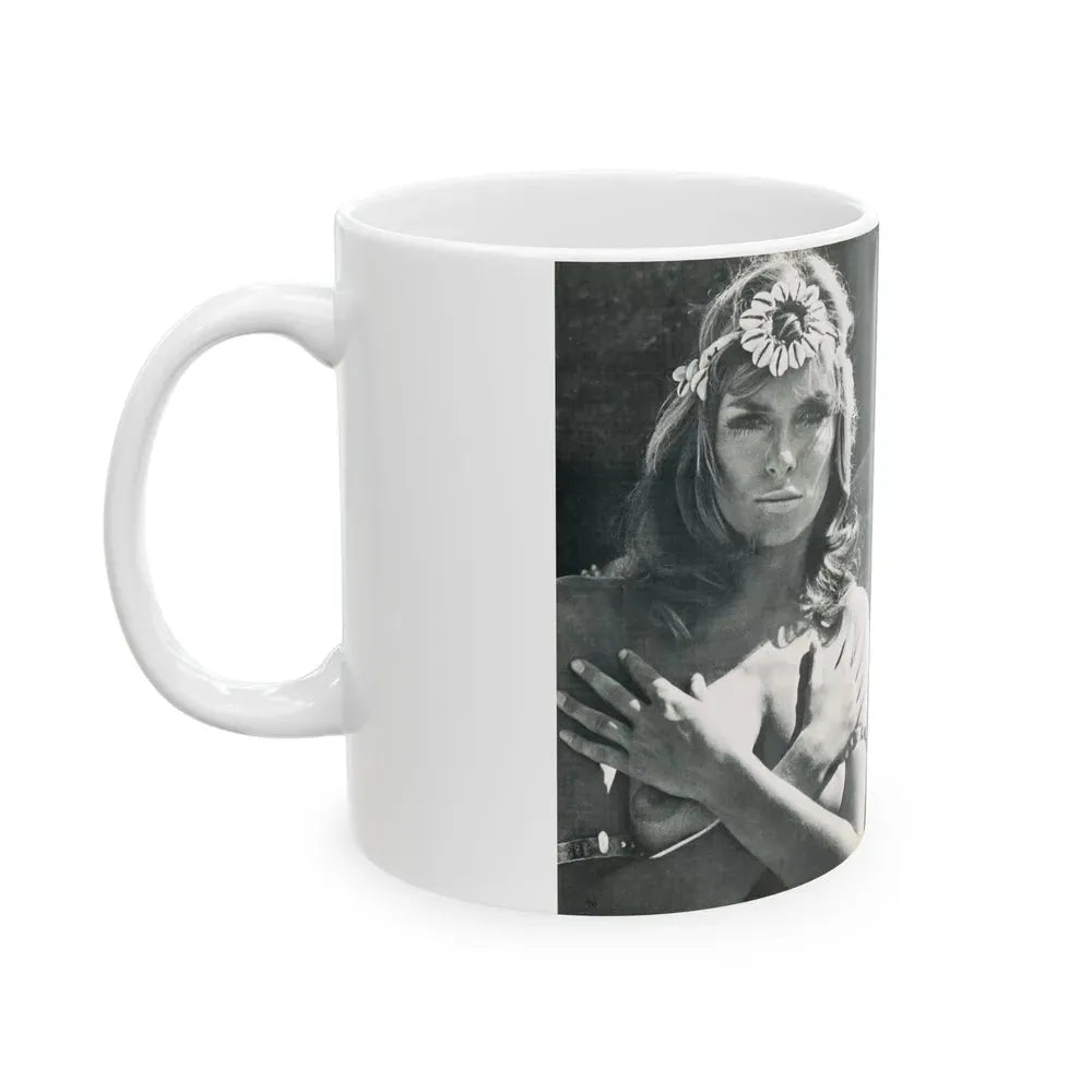 Julie Ege #213 (Vintage Female Icon) White Coffee Mug - Go Mug Yourself