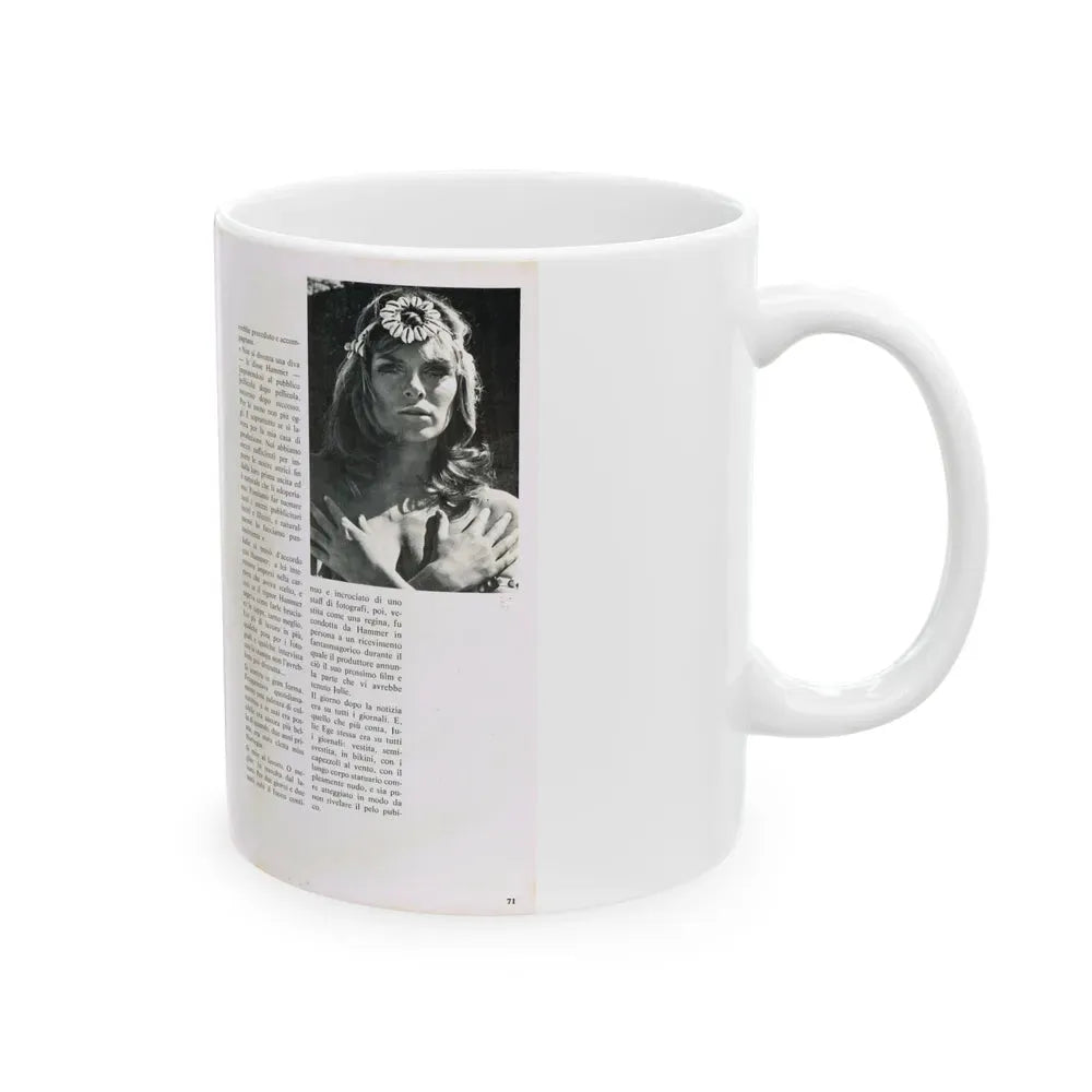 Julie Ege #213 (Vintage Female Icon) White Coffee Mug - Go Mug Yourself