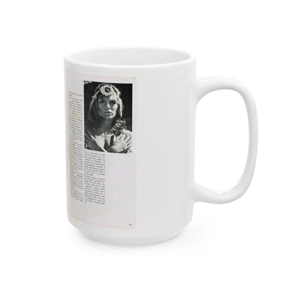 Julie Ege #213 (Vintage Female Icon) White Coffee Mug - Go Mug Yourself