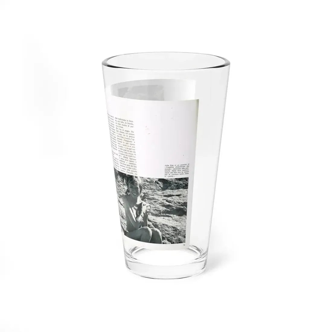 Julie Ege #214 (Vintage Female Icon) Pint Glass 16oz - Go Mug Yourself