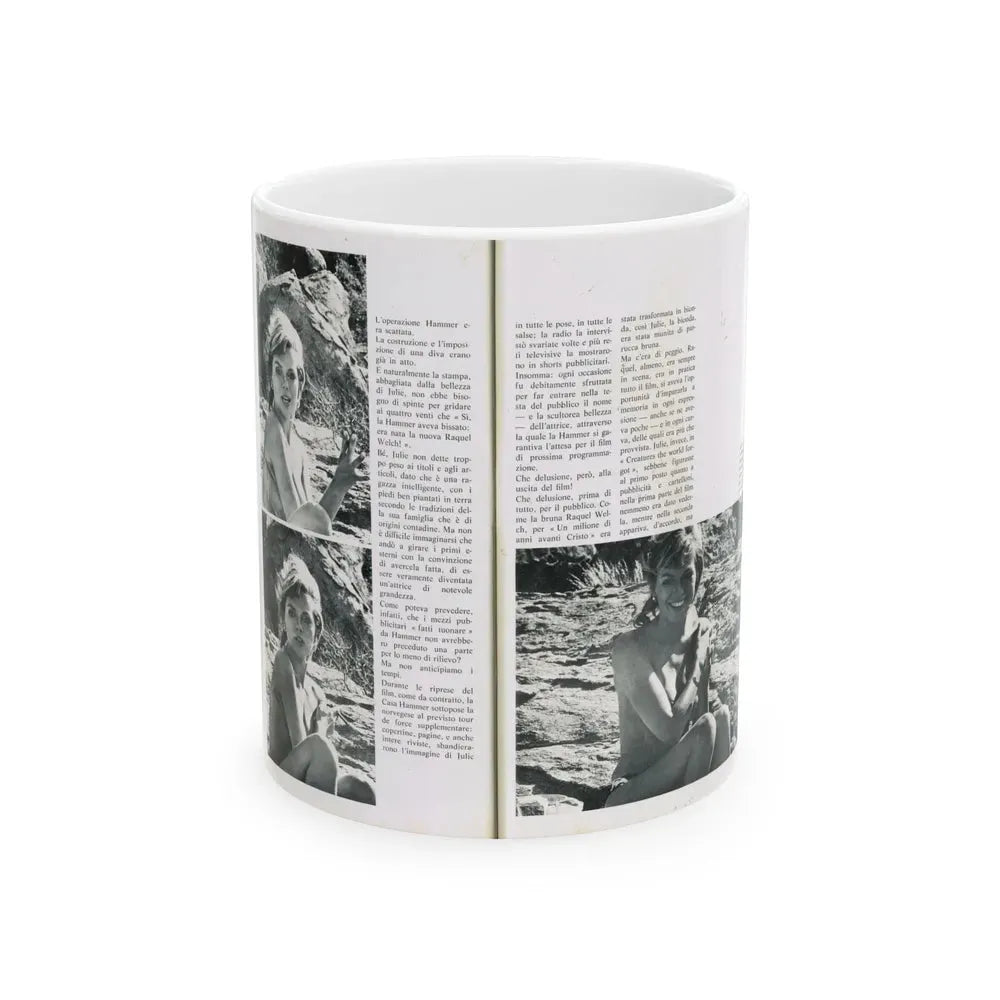 Julie Ege #214 (Vintage Female Icon) White Coffee Mug 11oz - Go Mug Yourself