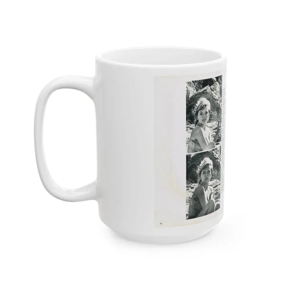 Julie Ege #214 (Vintage Female Icon) White Coffee Mug - Go Mug Yourself