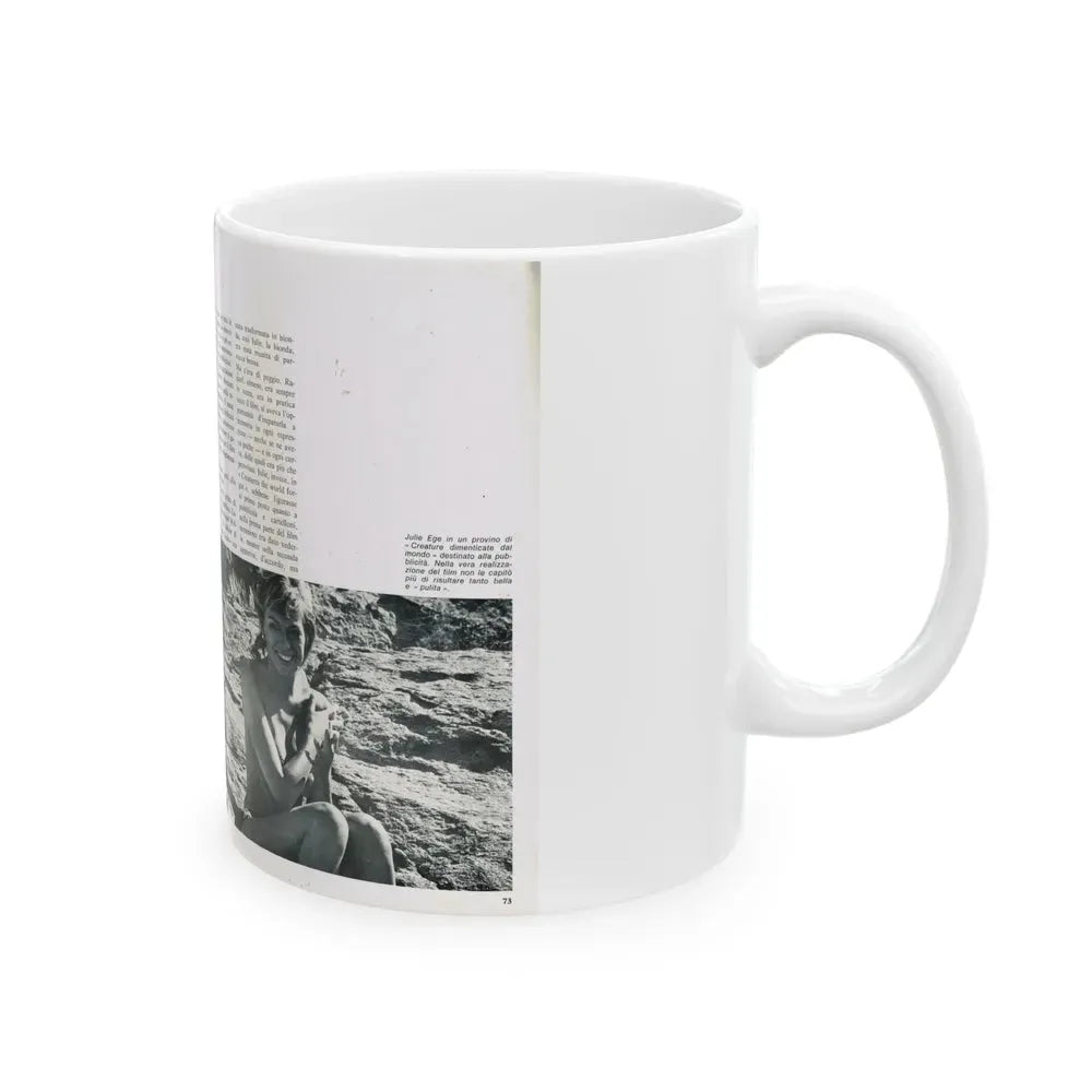 Julie Ege #214 (Vintage Female Icon) White Coffee Mug - Go Mug Yourself
