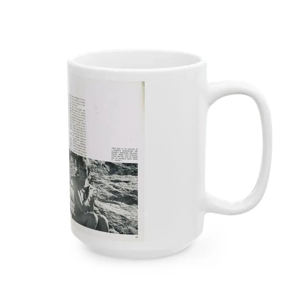 Julie Ege #214 (Vintage Female Icon) White Coffee Mug - Go Mug Yourself