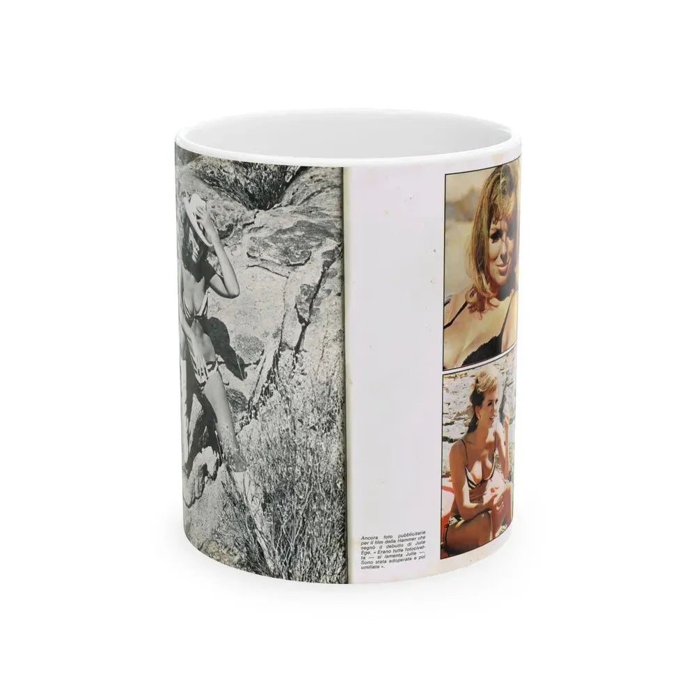 Julie Ege #215 (Vintage Female Icon) White Coffee Mug 11oz - Go Mug Yourself
