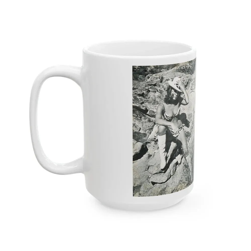 Julie Ege #215 (Vintage Female Icon) White Coffee Mug - Go Mug Yourself