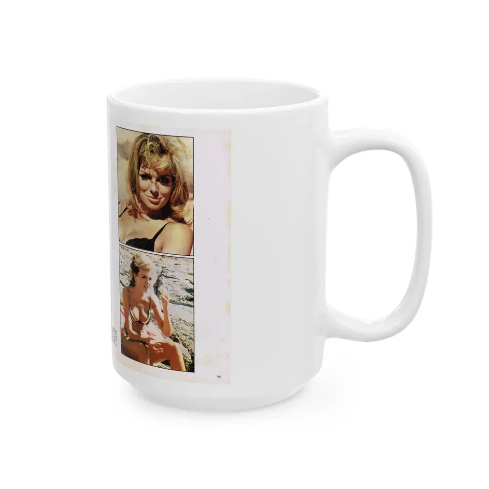 Julie Ege #215 (Vintage Female Icon) White Coffee Mug - Go Mug Yourself