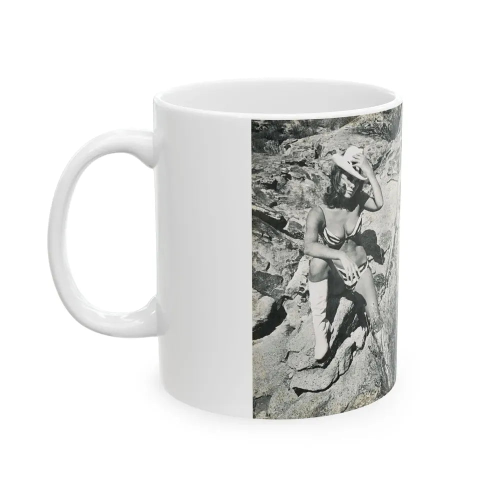 Julie Ege #215 (Vintage Female Icon) White Coffee Mug - Go Mug Yourself