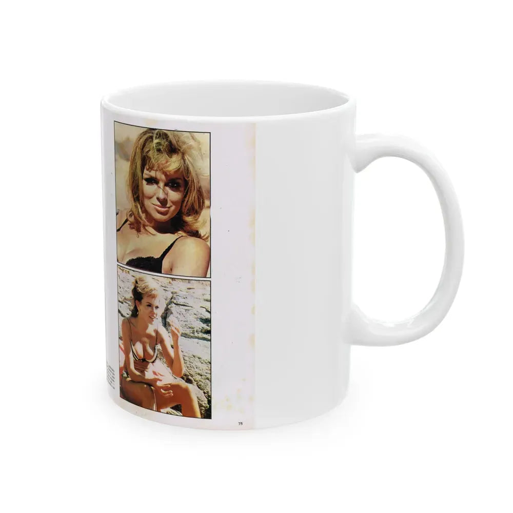 Julie Ege #215 (Vintage Female Icon) White Coffee Mug - Go Mug Yourself