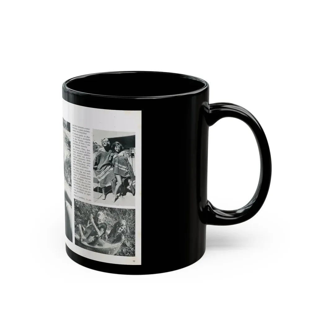 Julie Ege #216 (Vintage Female Icon) Black Coffee Mug - Go Mug Yourself