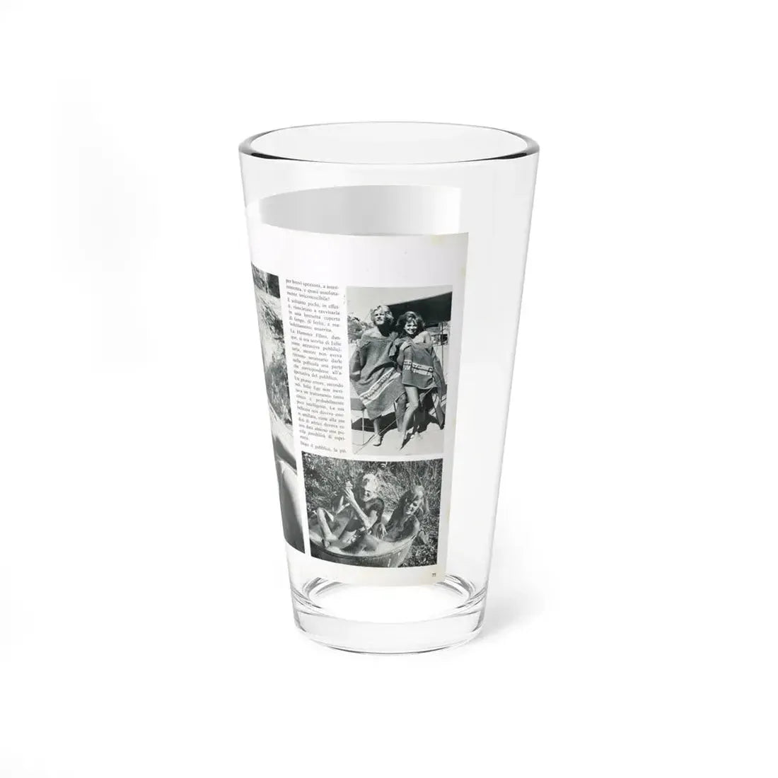 Julie Ege #216 (Vintage Female Icon) Pint Glass 16oz - Go Mug Yourself