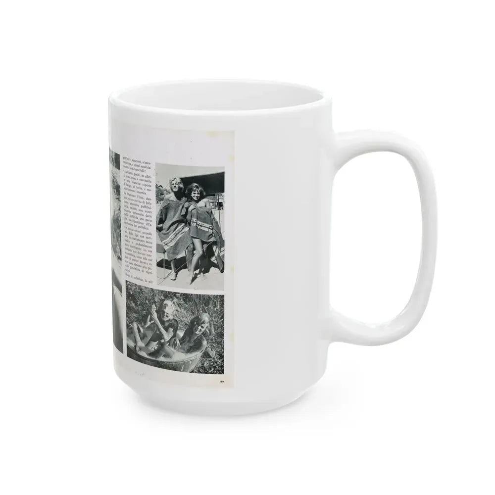 Julie Ege #216 (Vintage Female Icon) White Coffee Mug - Go Mug Yourself