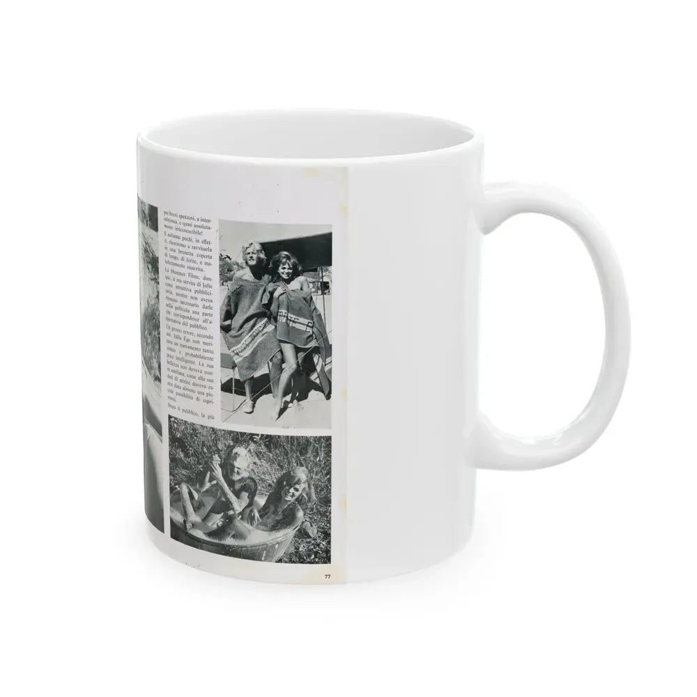 Julie Ege #216 (Vintage Female Icon) White Coffee Mug - Go Mug Yourself