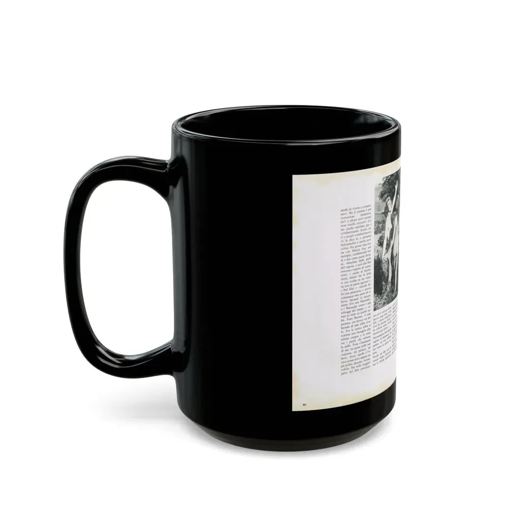 Julie Ege #218 (Vintage Female Icon) Black Coffee Mug - Go Mug Yourself