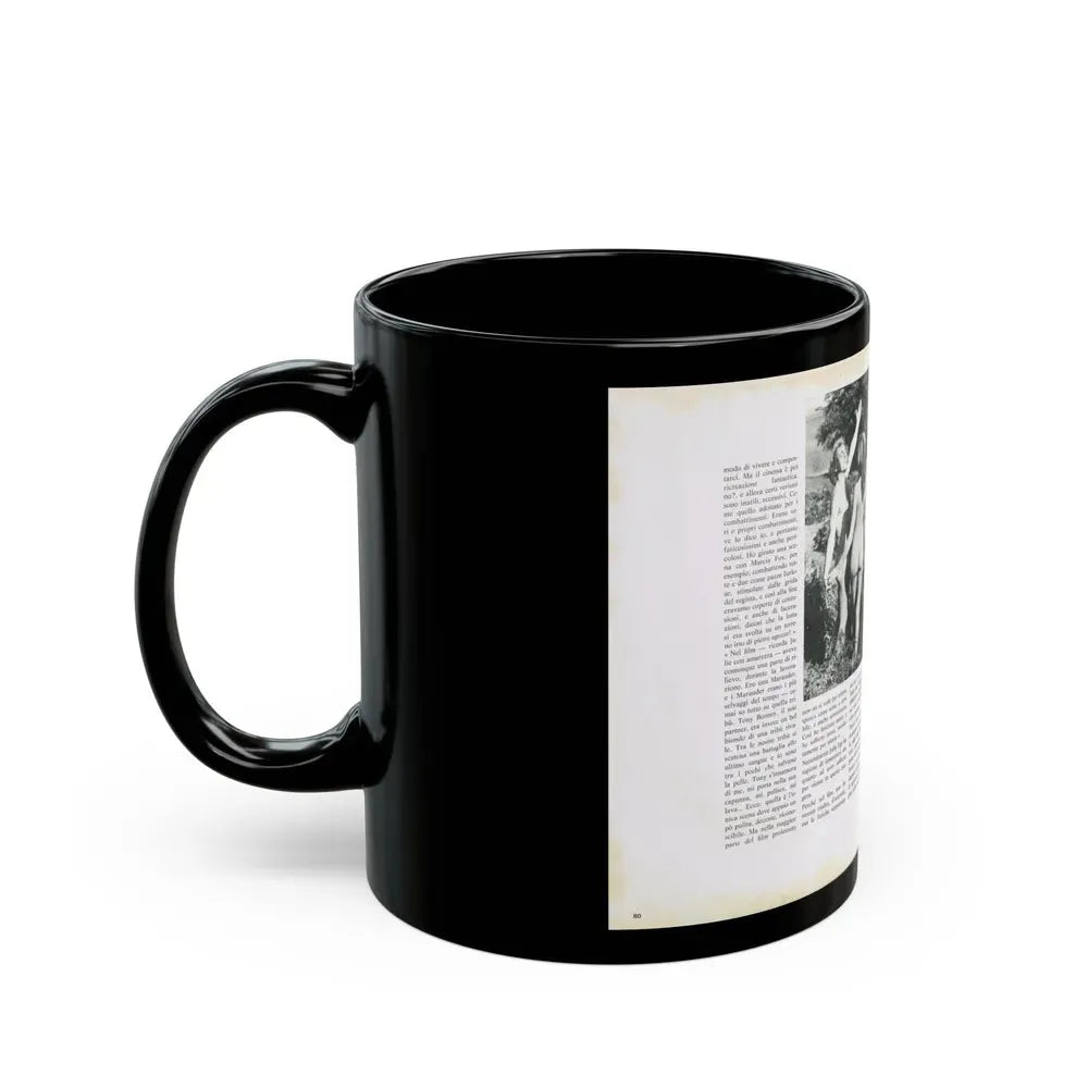 Julie Ege #218 (Vintage Female Icon) Black Coffee Mug - Go Mug Yourself