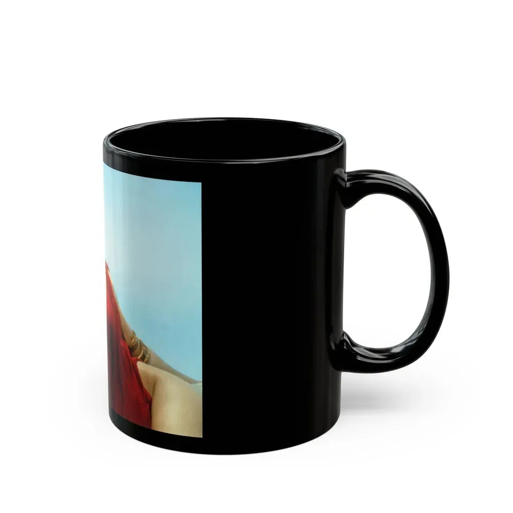 Julie Ege #22 (Vintage Female Icon) Black Coffee Mug - Go Mug Yourself