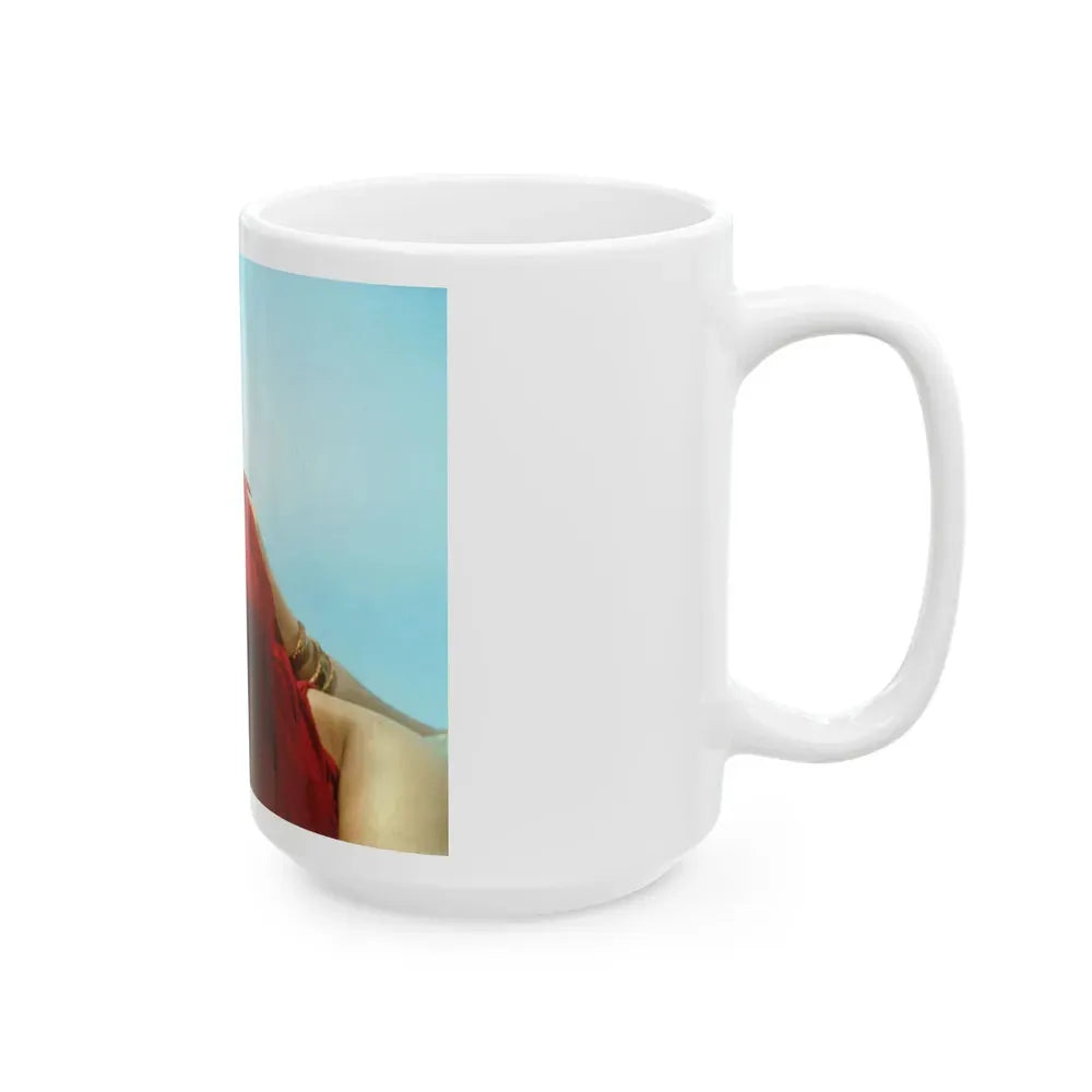 Julie Ege #22 (Vintage Female Icon) White Coffee Mug - Go Mug Yourself