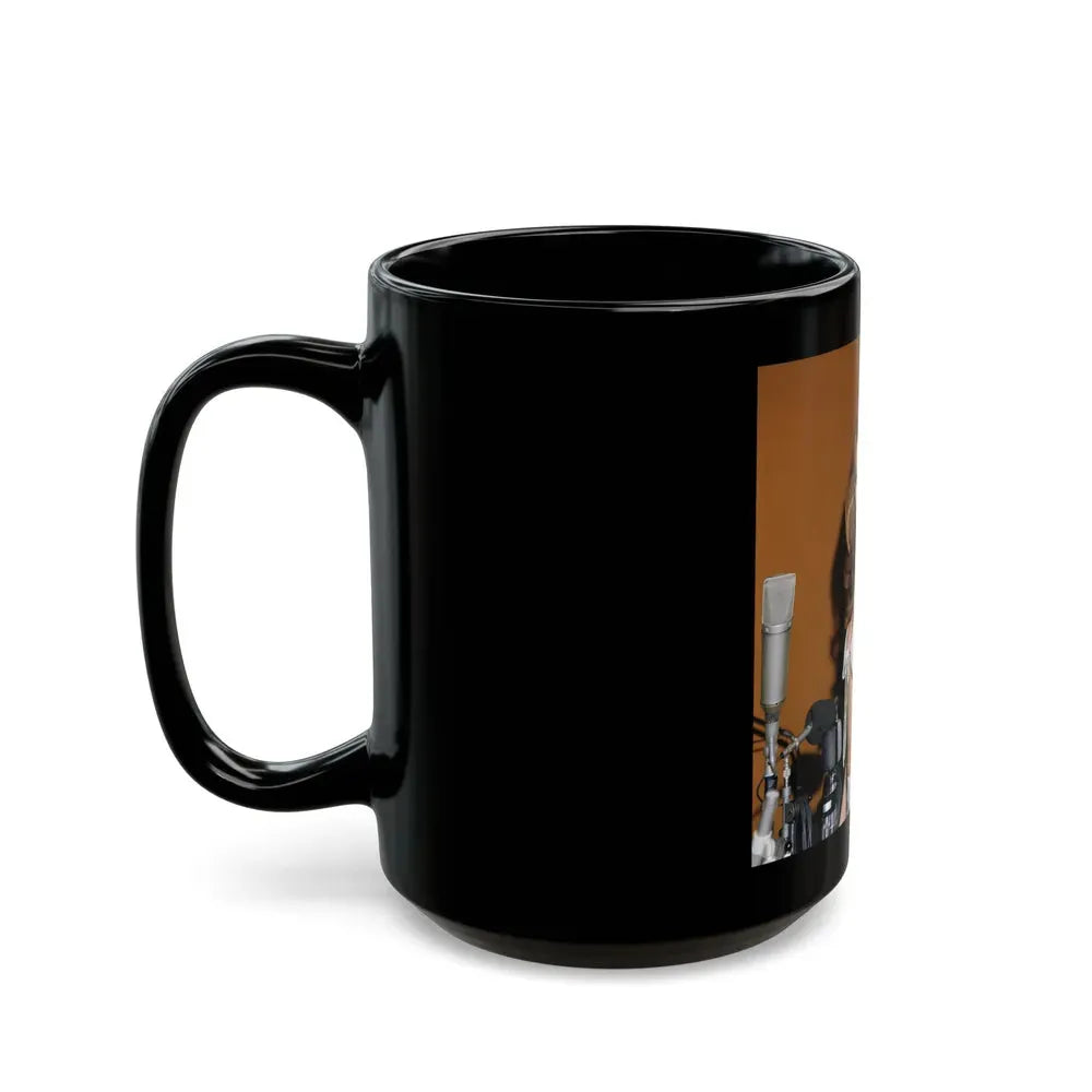 Julie Ege #220 (Vintage Female Icon) Black Coffee Mug - Go Mug Yourself