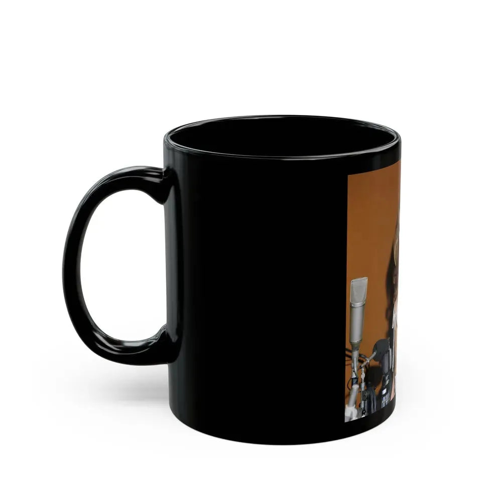 Julie Ege #220 (Vintage Female Icon) Black Coffee Mug - Go Mug Yourself