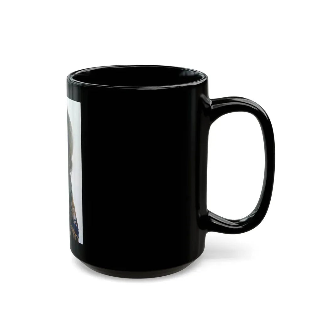Julie Ege #223 (Vintage Female Icon) Black Coffee Mug - Go Mug Yourself