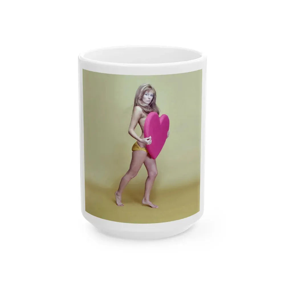 Julie Ege #229 (Vintage Female Icon) White Coffee Mug 15oz - Go Mug Yourself