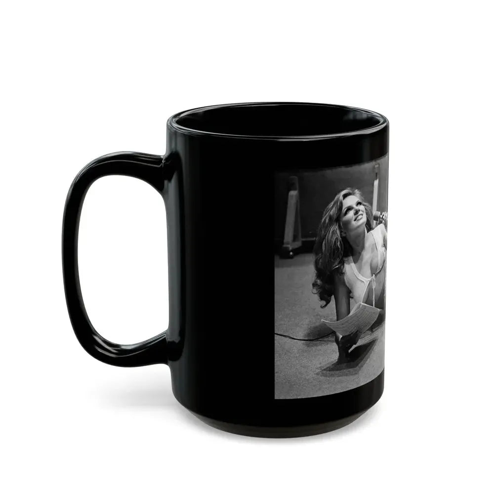 Julie Ege #235 (Vintage Female Icon) Black Coffee Mug - Go Mug Yourself