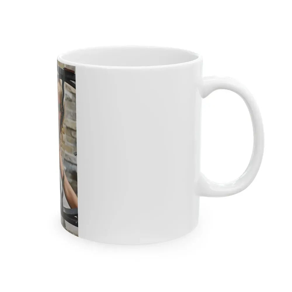 Julie Ege #239 (Vintage Female Icon) White Coffee Mug - Go Mug Yourself