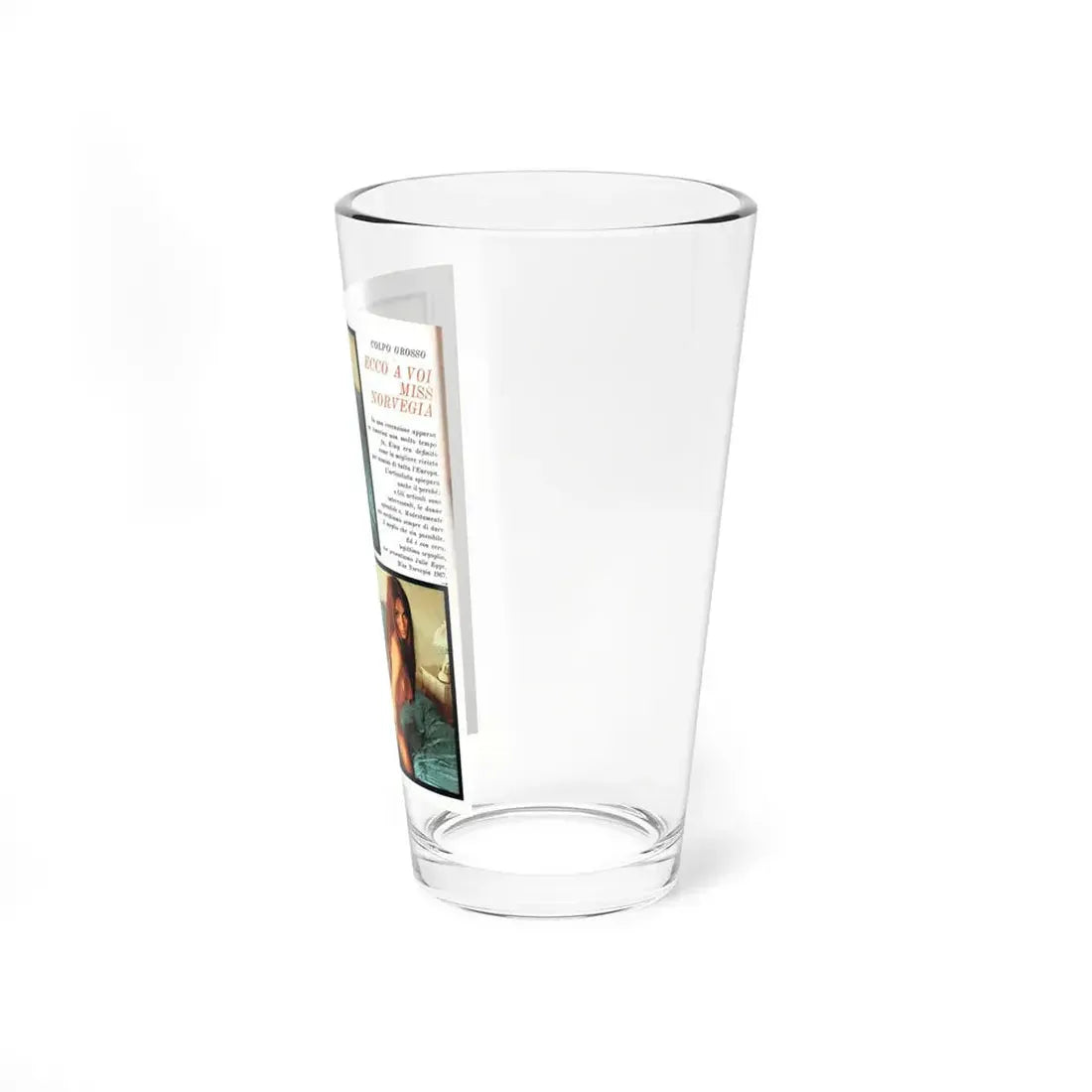 Julie Ege #244 (Vintage Female Icon) Pint Glass 16oz - Go Mug Yourself