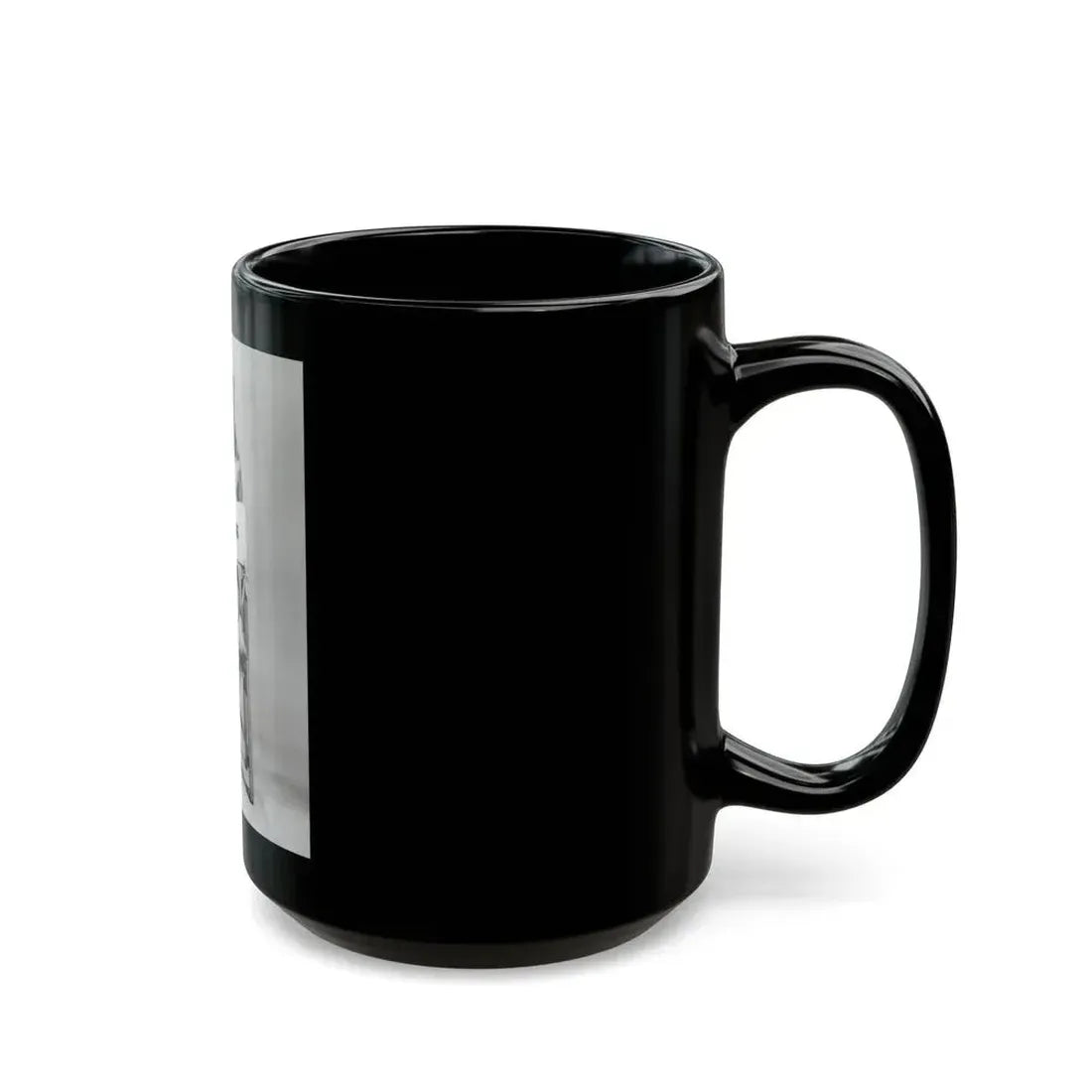 Julie Ege #269 - 8x10 B&W Full Body Semi Nude from 70's via a HQ (Vintage Female Icon) Black Coffee Mug - Go Mug Yourself