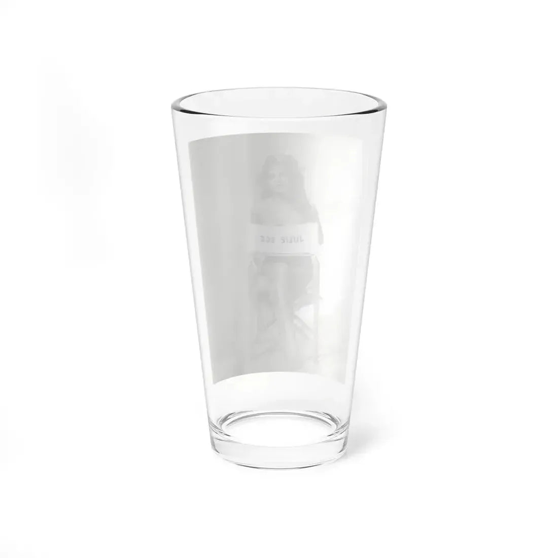 Julie Ege #270 - 8x10 B&W Full Body Semi Nude from 70's via a HQ LQ Re-Strike from (Vintage Female Icon) Pint Glass 16oz - Go Mug Yourself