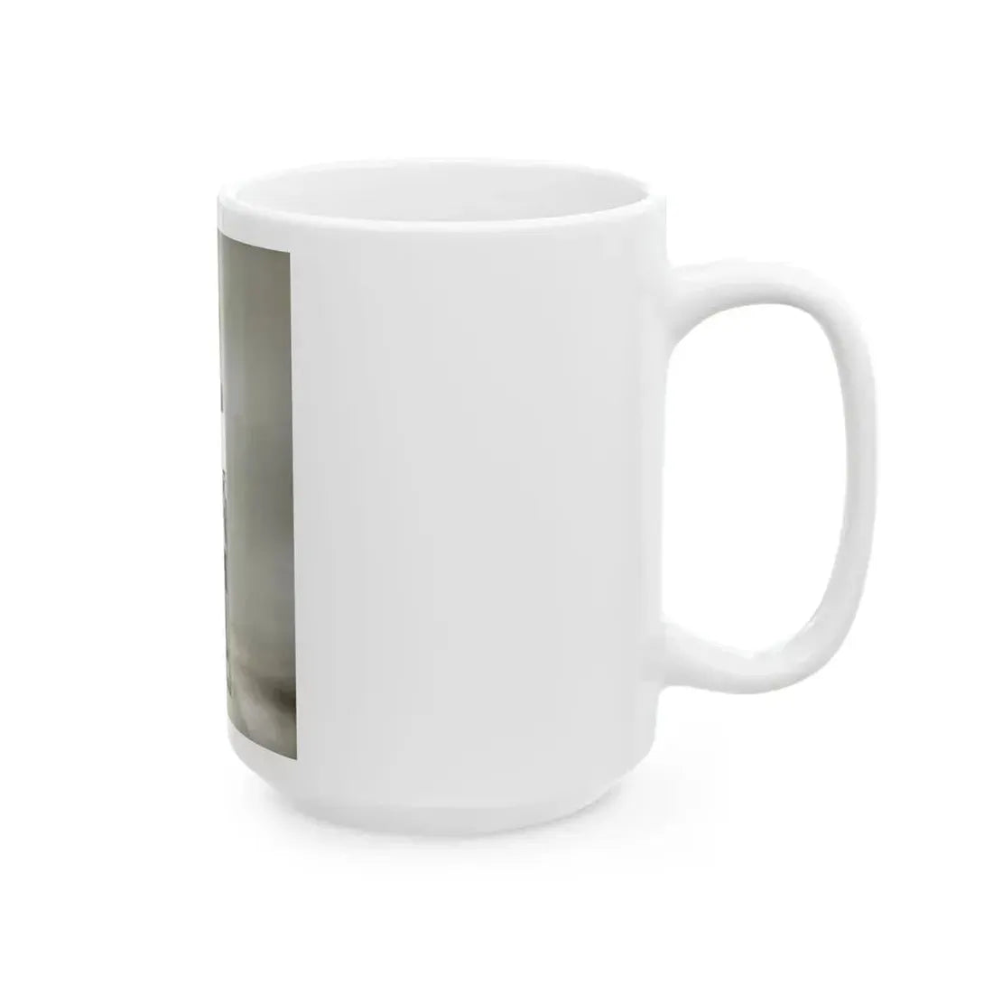 Julie Ege #270 - 8x10 B&W Full Body Semi Nude from 70's via a HQ LQ Re-Strike from (Vintage Female Icon) White Coffee Mug - Go Mug Yourself