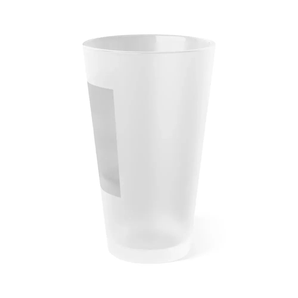 Julie Ege #271 - 8x10 B&W Semi Nude B&W Full Body Shot from 70's (Vintage Female Icon) Frosted Pint Glass 16oz - Go Mug Yourself