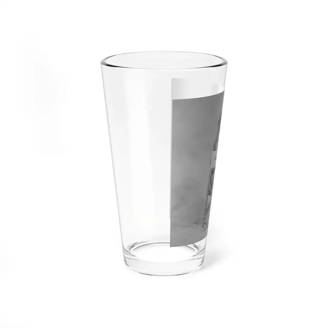 Julie Ege #271 - 8x10 B&W Semi Nude B&W Full Body Shot from 70's (Vintage Female Icon) Pint Glass 16oz - Go Mug Yourself