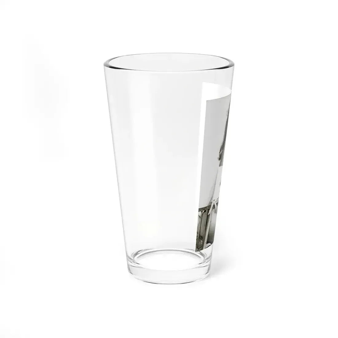 Julie Ege #272 - 7.5x12 B&W Full Body Semi Nude from 70's via a Good Quality Re-Strike (Vintage Female Icon) Pint Glass 16oz - Go Mug Yourself