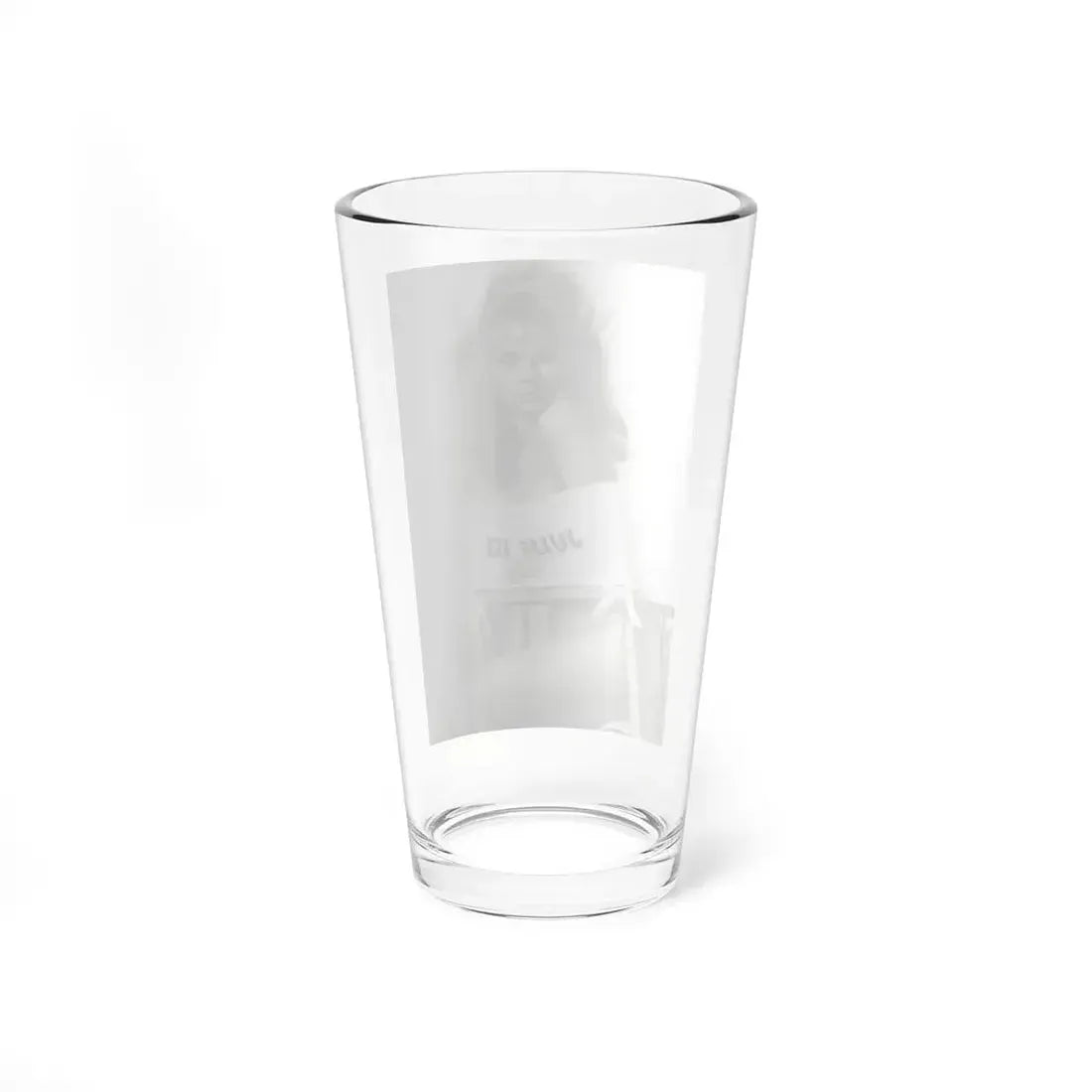 Julie Ege #272 - 7.5x12 B&W Full Body Semi Nude from 70's via a Good Quality Re-Strike (Vintage Female Icon) Pint Glass 16oz - Go Mug Yourself