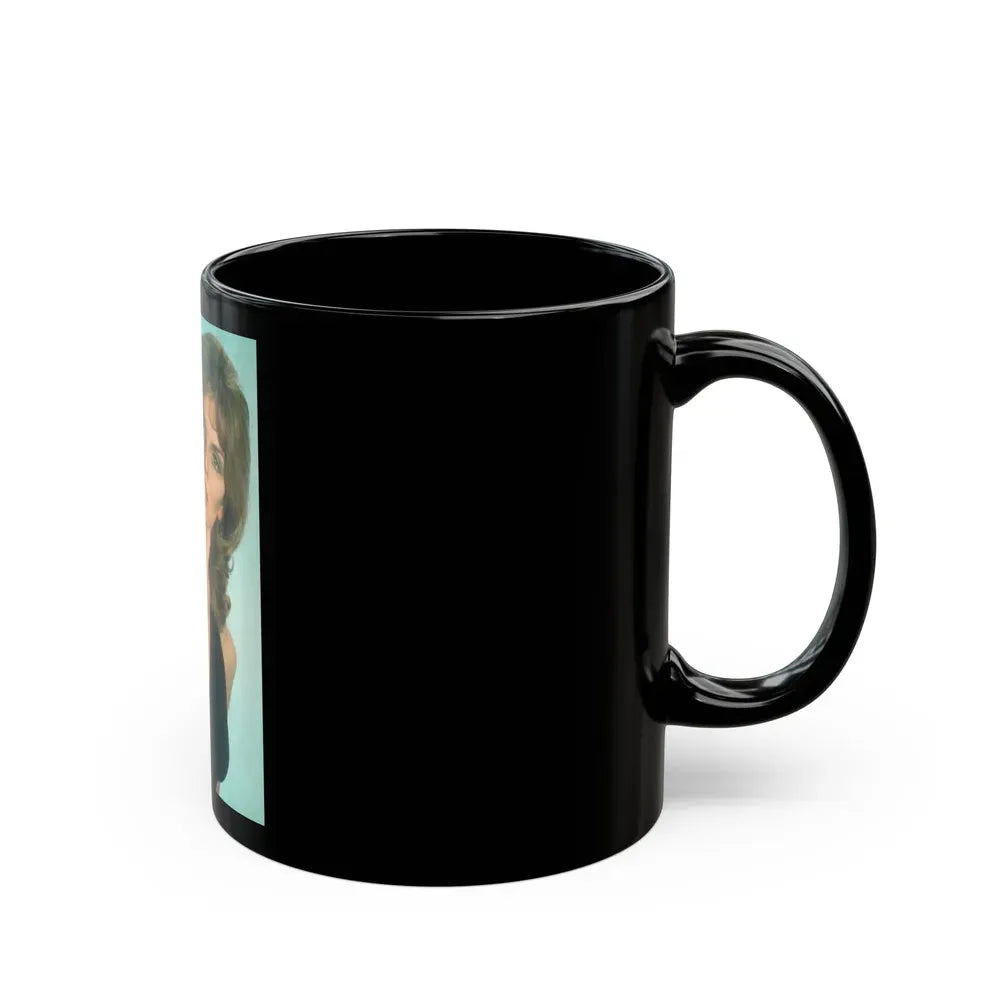 Julie Ege #90 (Vintage Female Icon) Black Coffee Mug - Go Mug Yourself