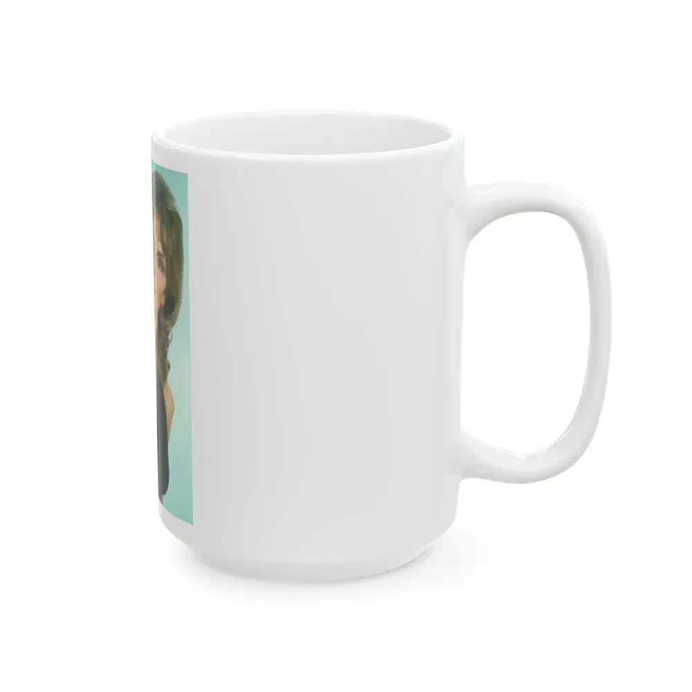 Julie Ege #90 (Vintage Female Icon) White Coffee Mug - Go Mug Yourself