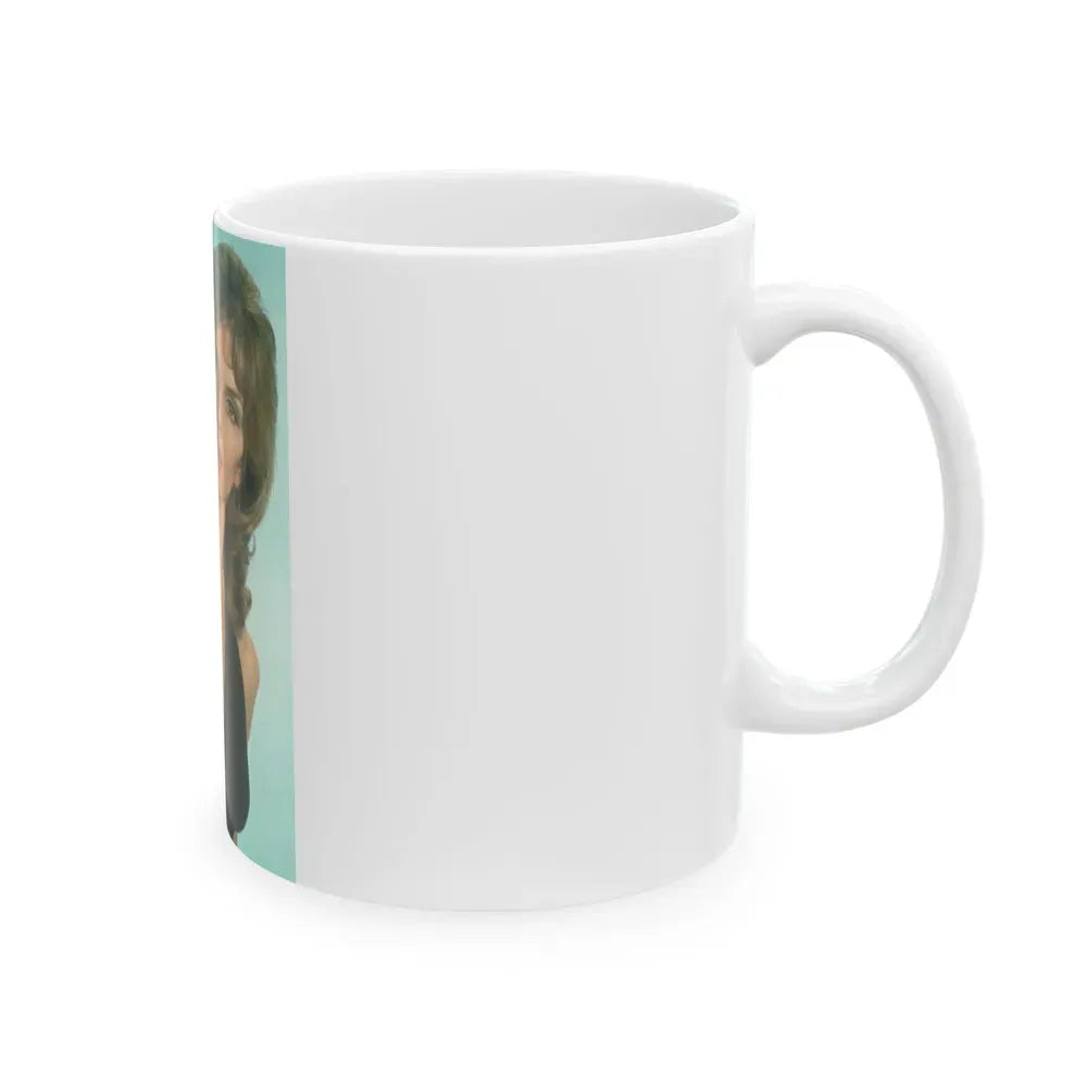 Julie Ege #90 (Vintage Female Icon) White Coffee Mug - Go Mug Yourself