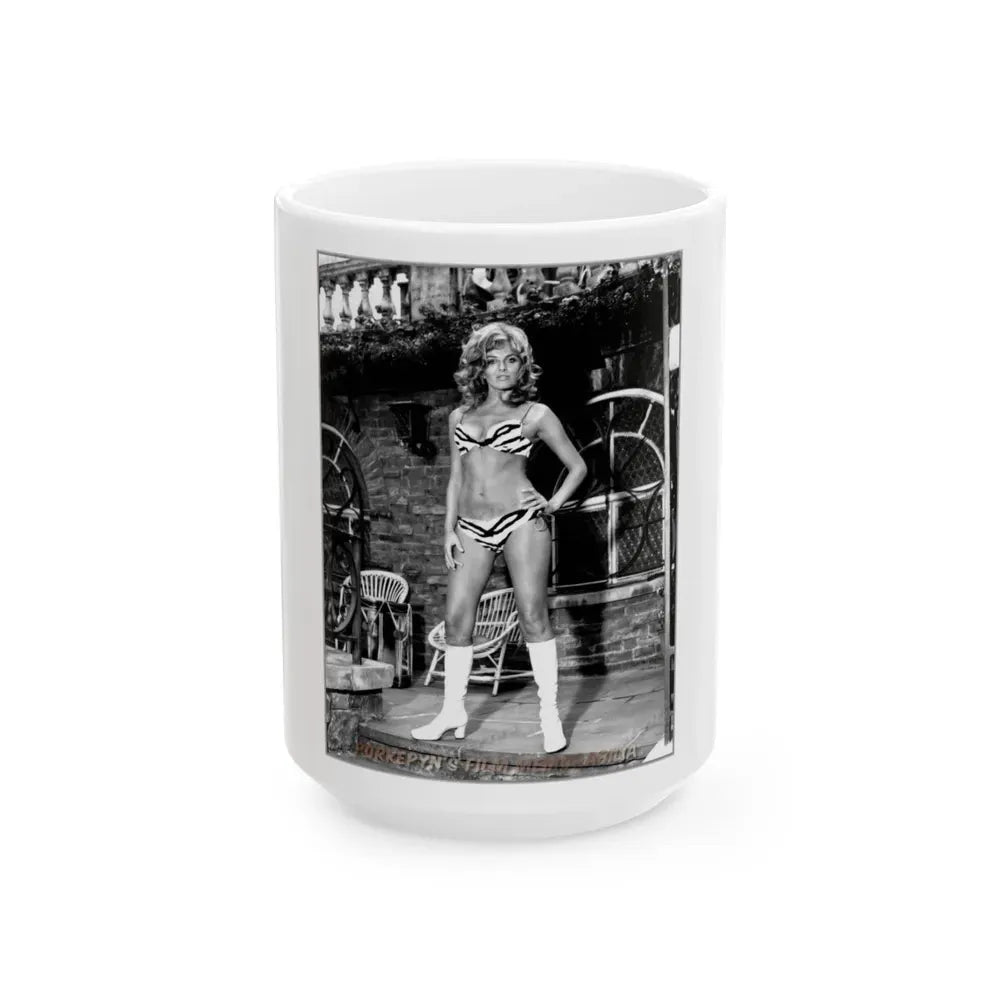 Julie Ege #91 (Vintage Female Icon) White Coffee Mug 15oz - Go Mug Yourself