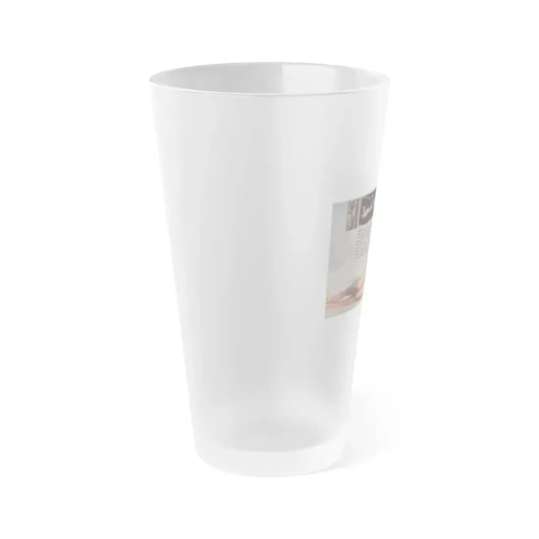 Julie Ege #94 - See through wet top 1 (Vintage Female Icon) Frosted Pint Glass 16oz - Go Mug Yourself