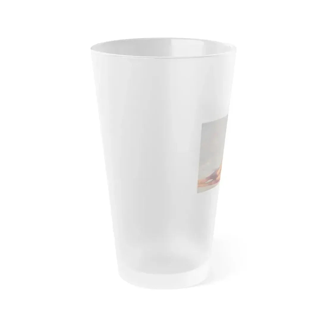 Julie Ege #94 - See through wet top (Vintage Female Icon) Frosted Pint Glass 16oz - Go Mug Yourself