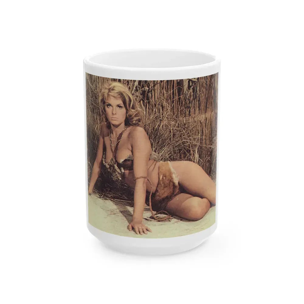 Julie Ege #99 (Vintage Female Icon) White Coffee Mug 15oz - Go Mug Yourself