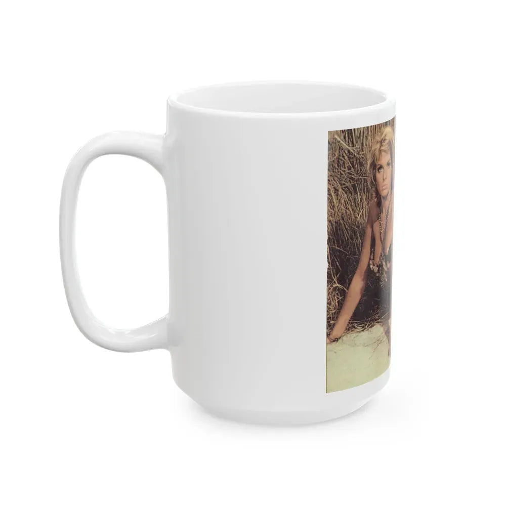Julie Ege #99 (Vintage Female Icon) White Coffee Mug - Go Mug Yourself