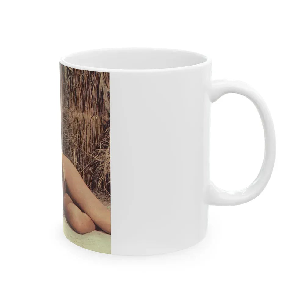 Julie Ege #99 (Vintage Female Icon) White Coffee Mug - Go Mug Yourself