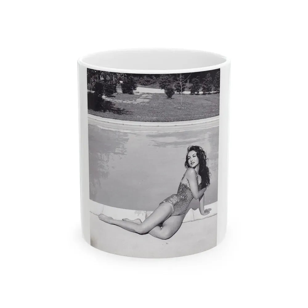 Julie Newmar #105 (Vintage Female Icon) White Coffee Mug 11oz - Go Mug Yourself
