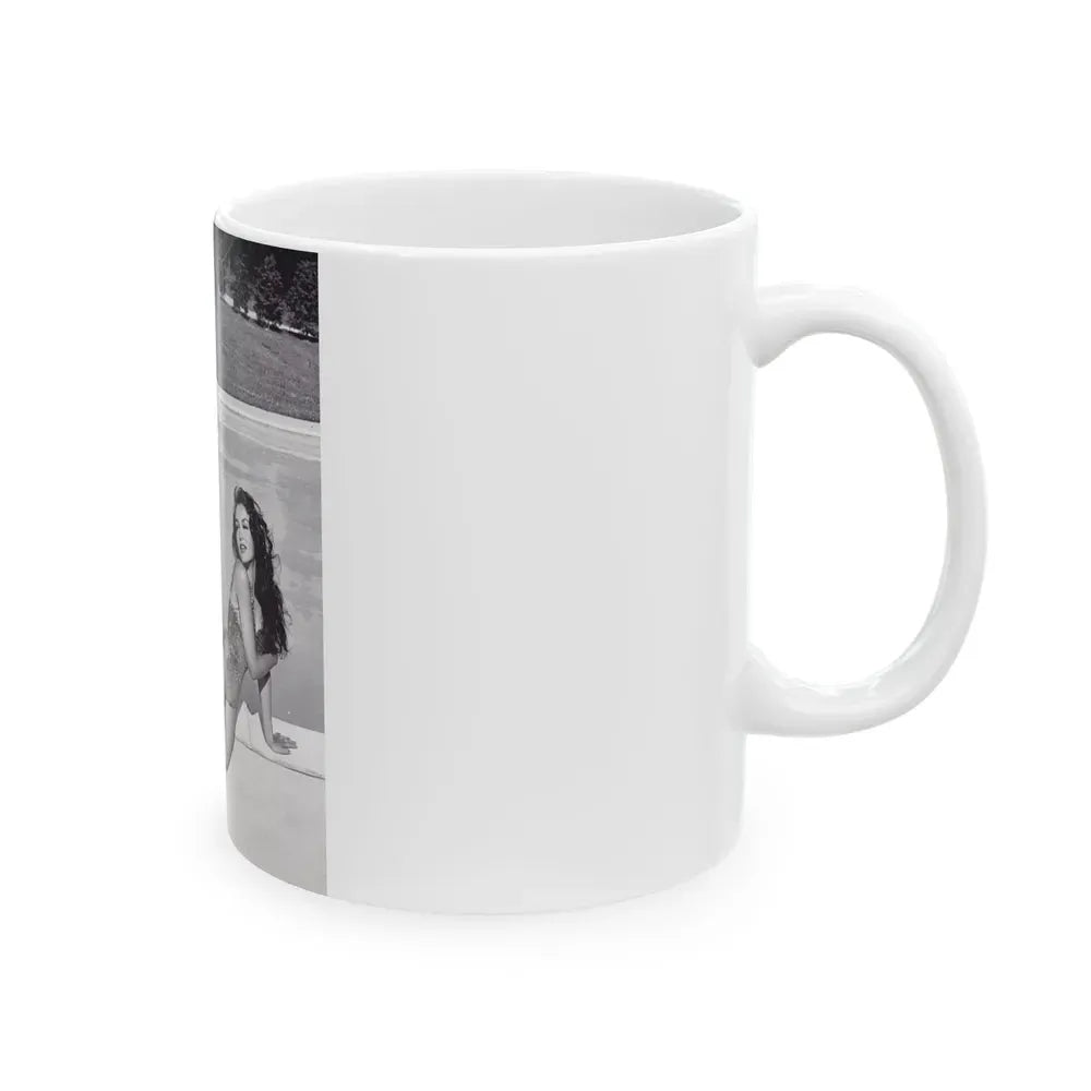 Julie Newmar #105 (Vintage Female Icon) White Coffee Mug - Go Mug Yourself
