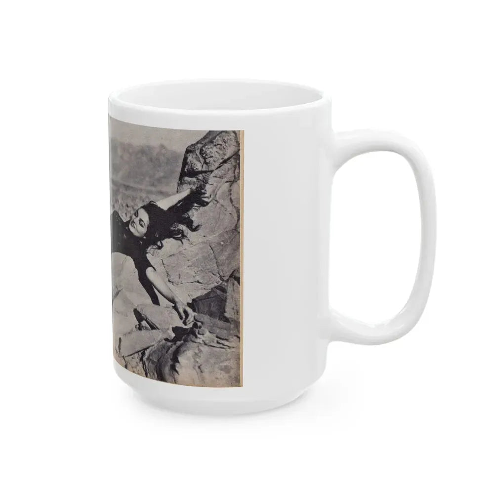 Julie Newmar #120 (Vintage Female Icon) White Coffee Mug - Go Mug Yourself