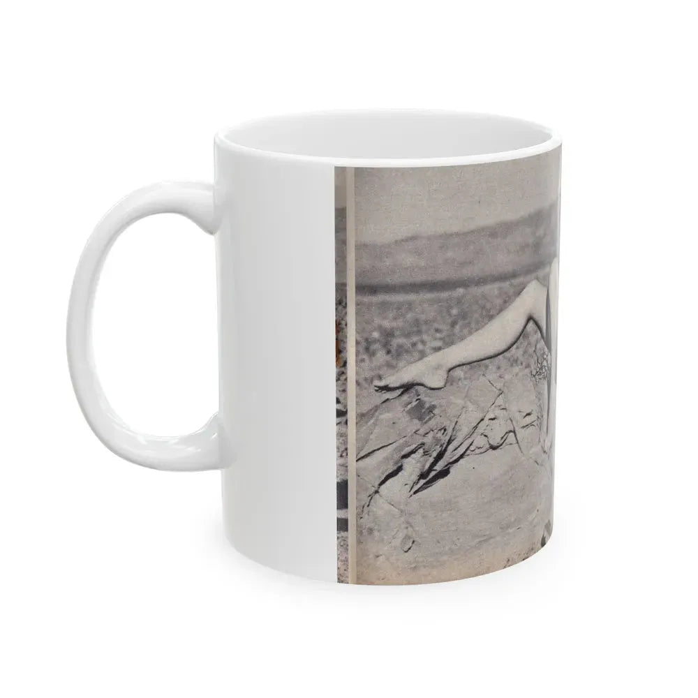 Julie Newmar #120 (Vintage Female Icon) White Coffee Mug - Go Mug Yourself