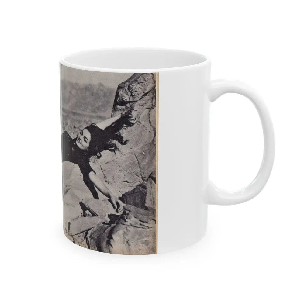 Julie Newmar #120 (Vintage Female Icon) White Coffee Mug - Go Mug Yourself