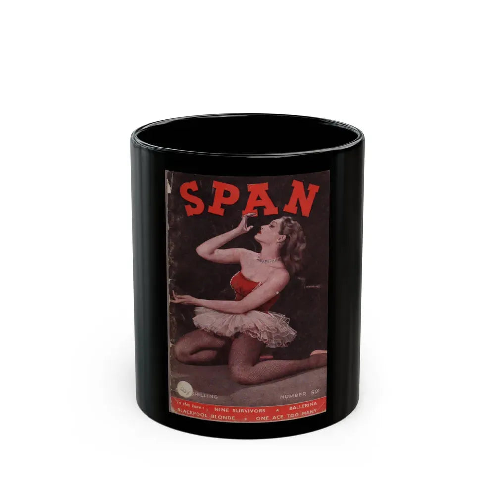 Julie Newmar #143 - Mag. Cover (Vintage Female Icon) Black Coffee Mug 11oz - Go Mug Yourself